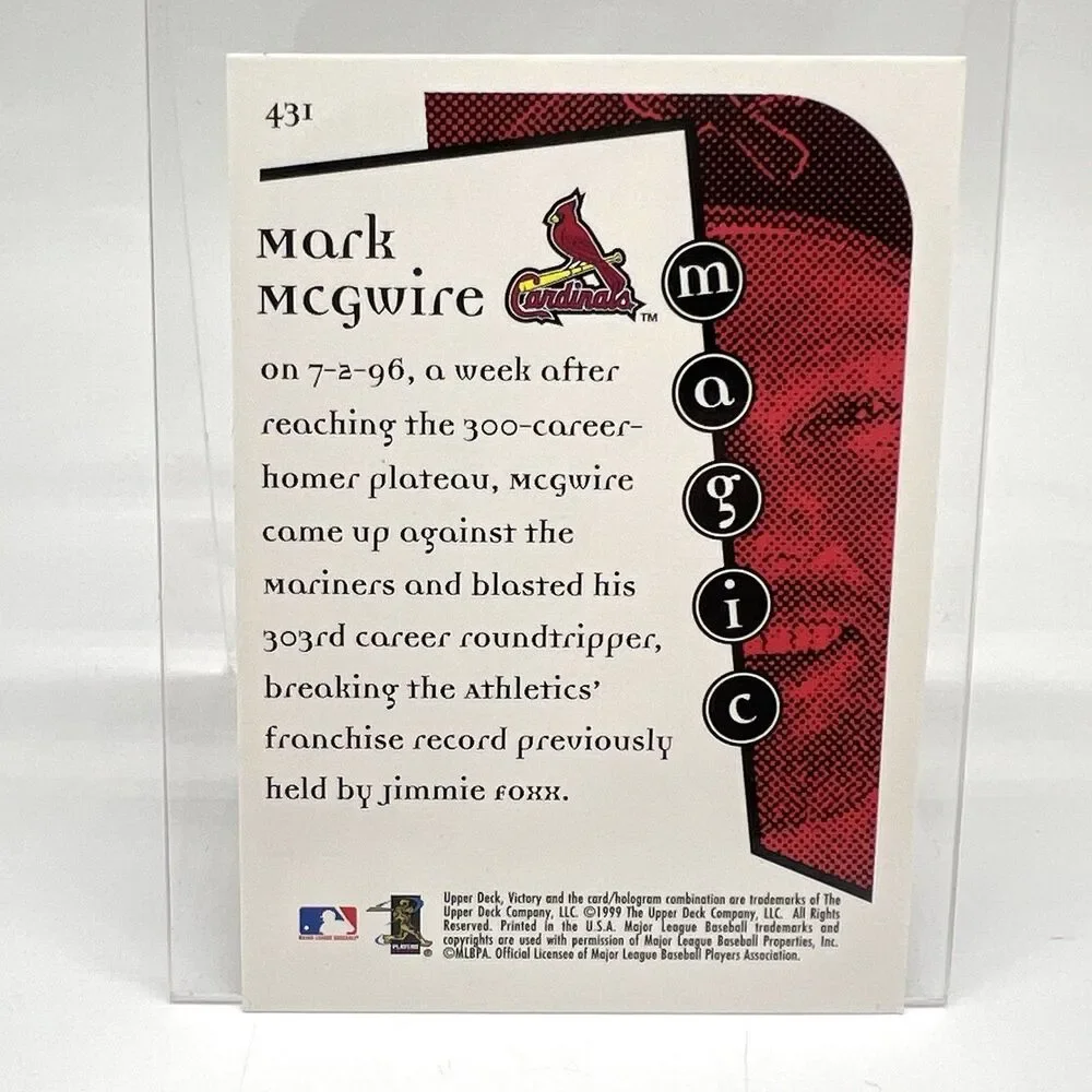 VTG Upper Deck Victory 1999 Mark McGwire MAGIC Cardinals Baseball Cards LOT of 5